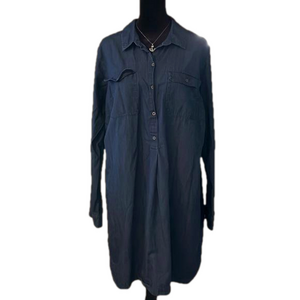 EUC BUTTON FRONT DENIM DRESS